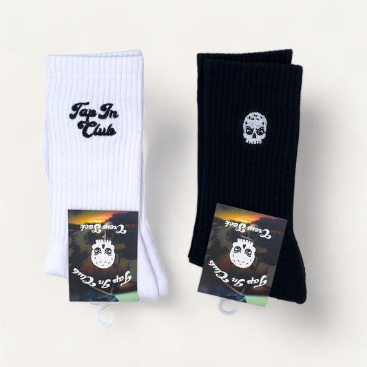 Embroidered Crew Socks (2 Pack)